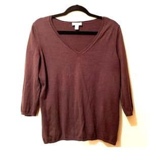 Long Sleeve Brown Top | Large